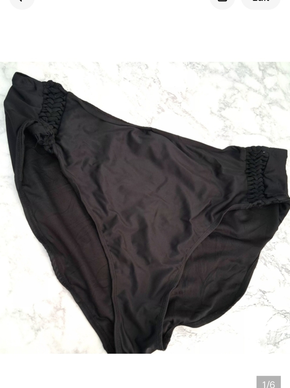 CATALINA Black One Piece Swimsuit Bottom Size 3X (22W-24W)